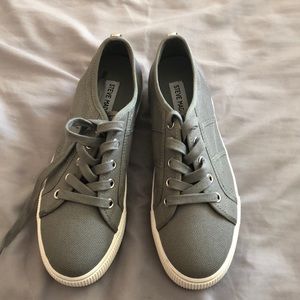Grey Platform Steve Madden Sneakers